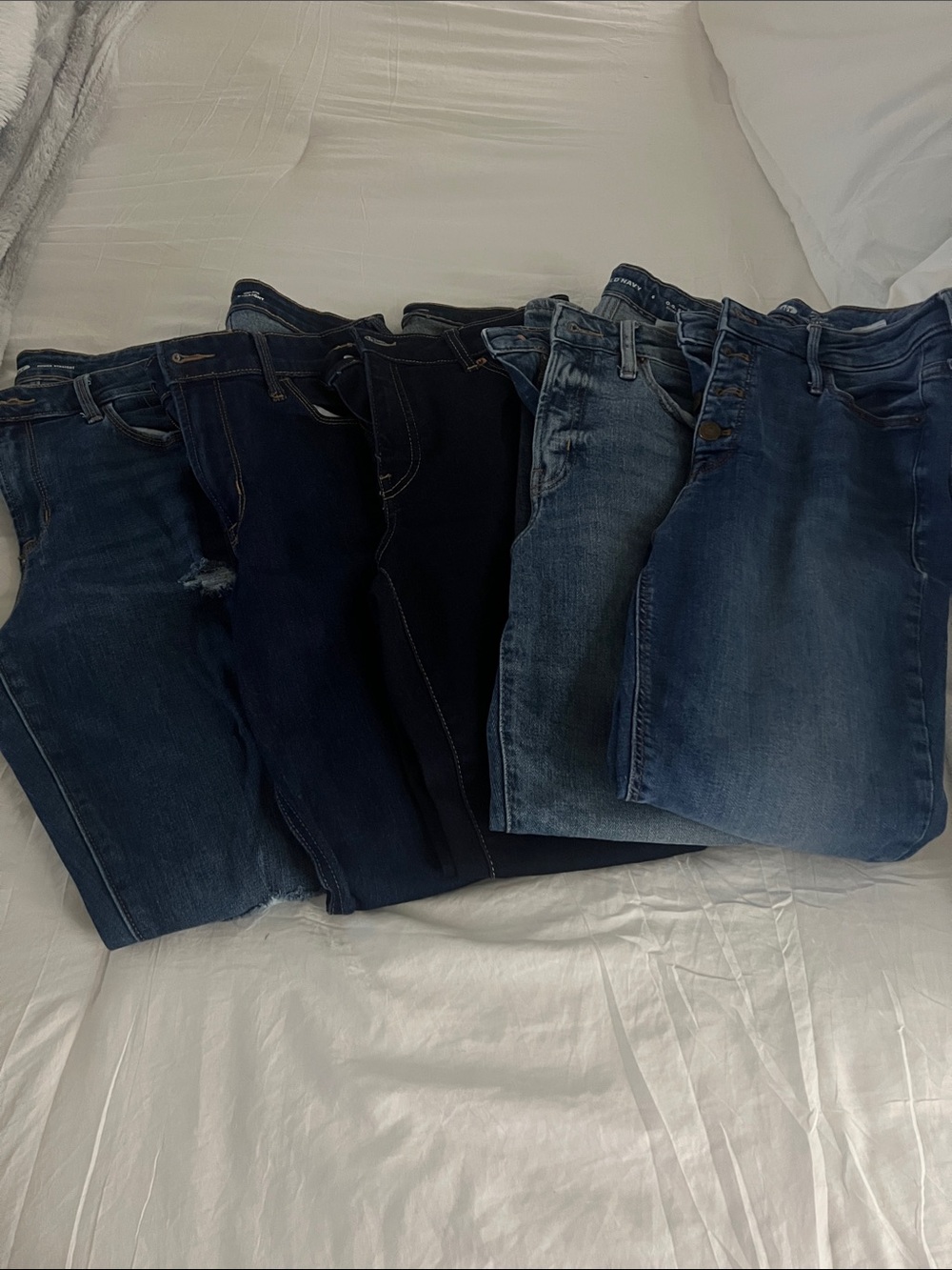 Old Navy Women's Skinny Jeans - Mixed Blue Denim Pack